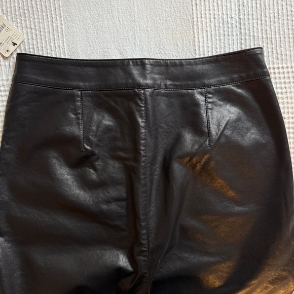 Free People Sasha Vegan Leather Kick Flare Pants NWT - Picture 5 of 8